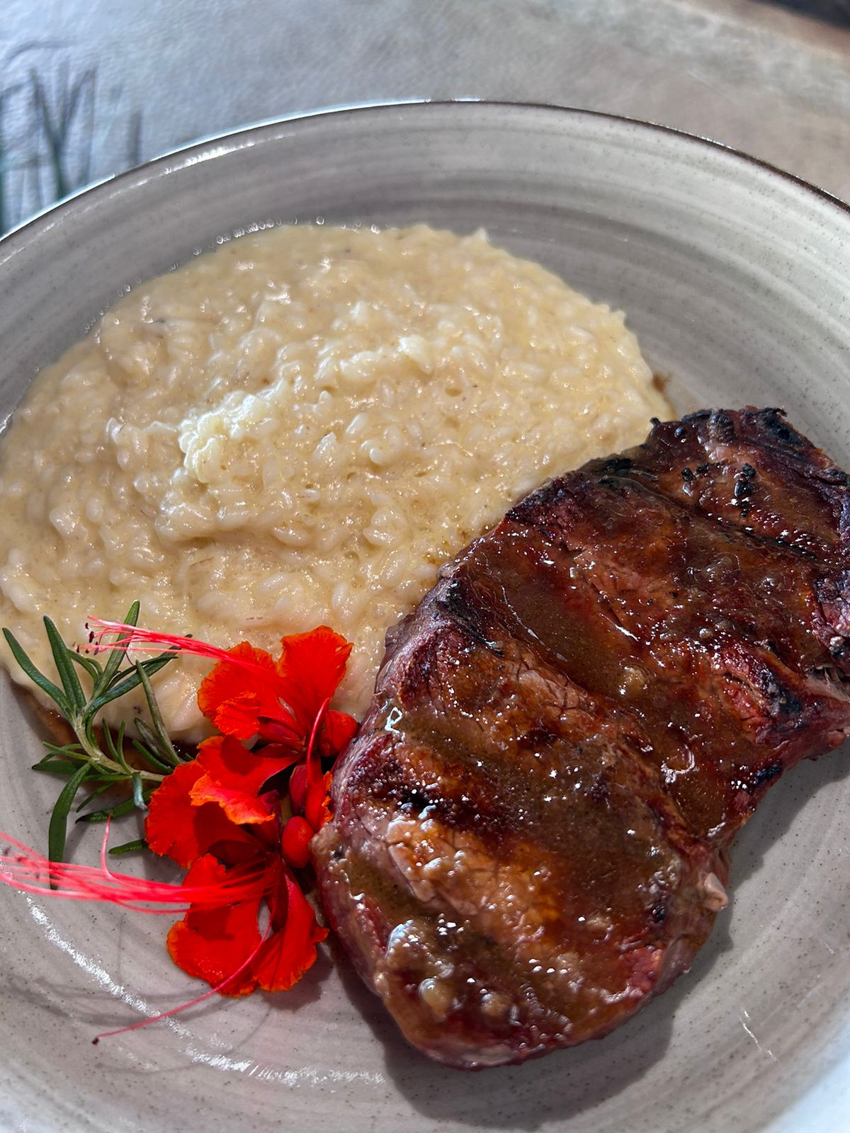 Risotto Quatro Queijo E Steak File