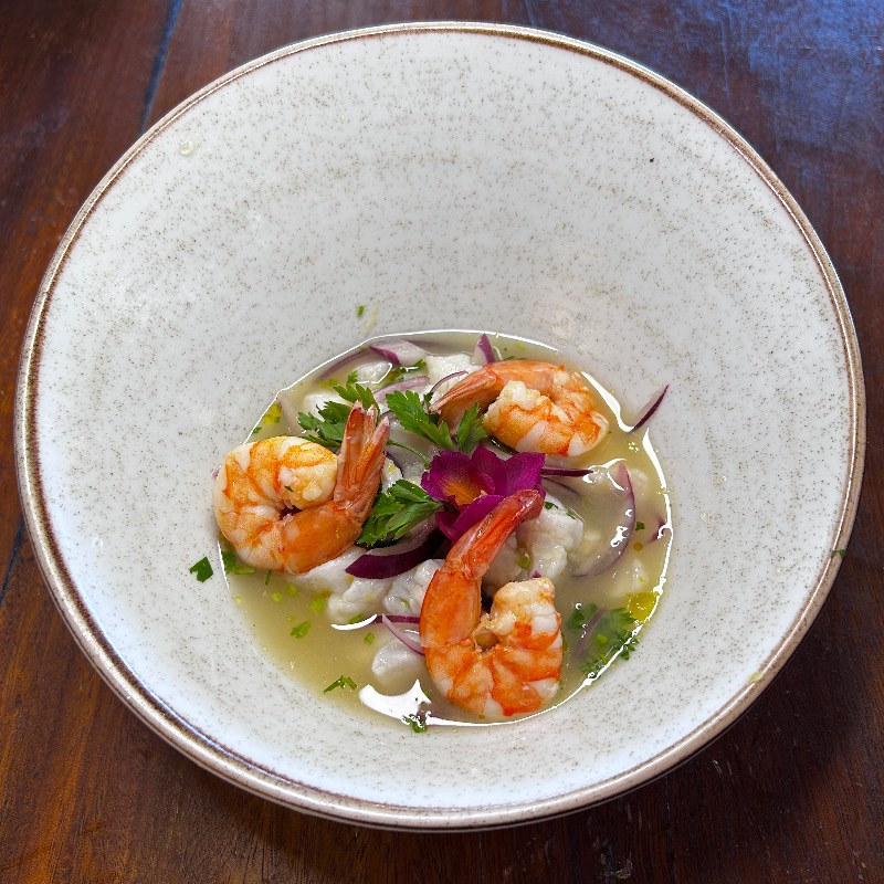 Ceviche Misto Peixe E Camarão